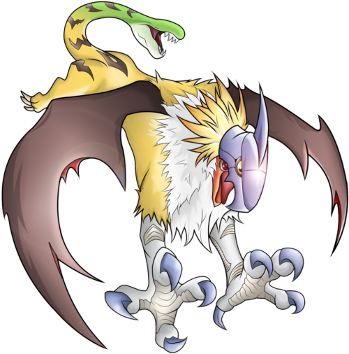 That Creature Has No Chance Against Shenron Mwahahaha - Digimon Gryphonmon (540x507), Png Download