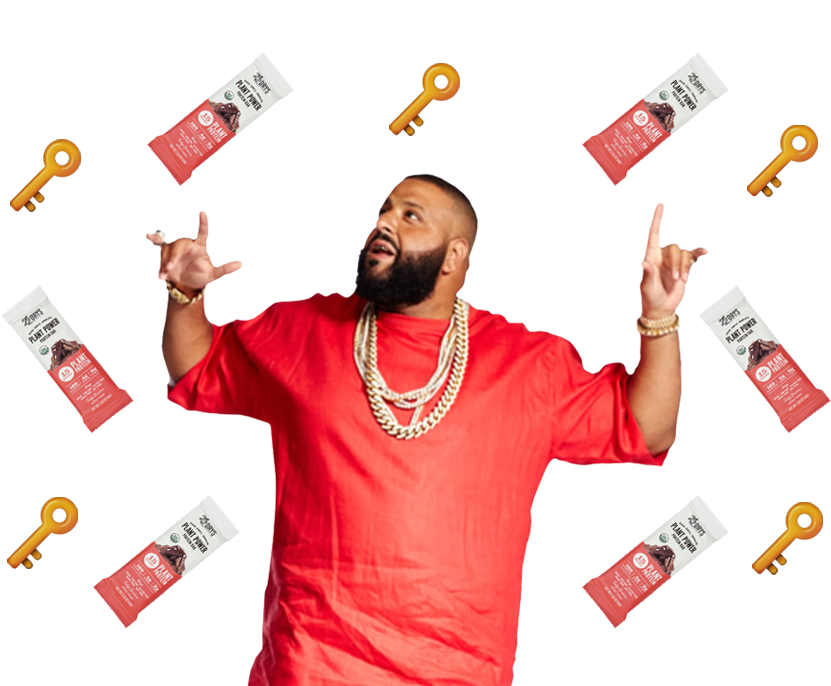 Protein Nutrition Bars, Organic Nutrition Bar, Vegan - Dj Khaled With His Hands Up (977x700), Png Download