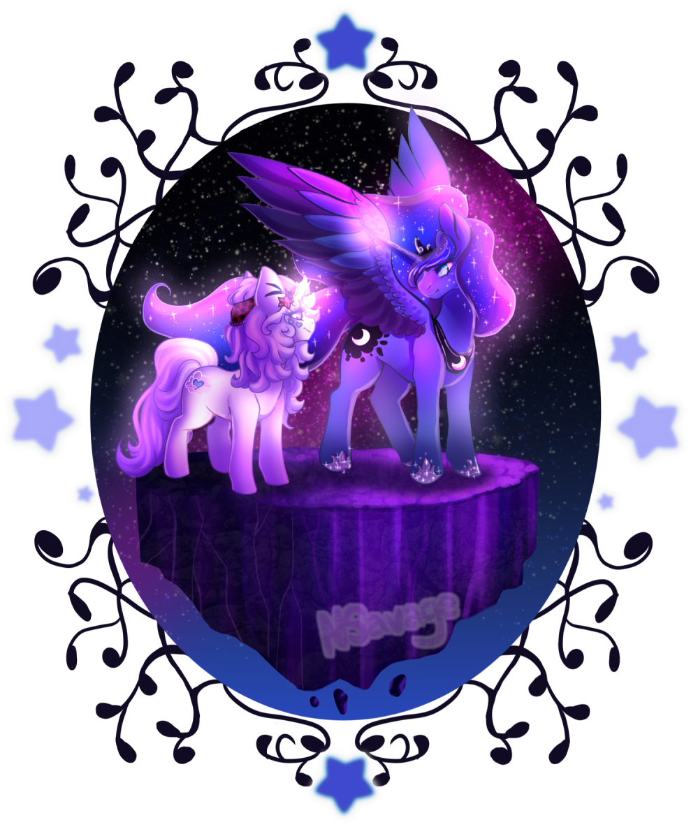 Naughty-savage, Floating Island, Glowing Horn, Oc, (1000x1200), Png Download