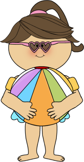 Summer Makeup 2014 Part - Clip Art Girl On Beach (288x550), Png Download