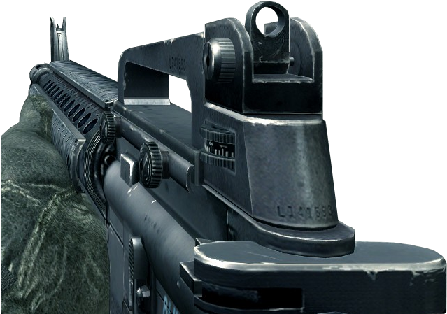 M16a4 Cod4 - Call Of Duty Modern Warfare (658x454), Png Download