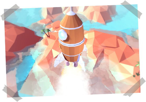 A Floating Island Full Of Adventure - Painting (600x396), Png Download