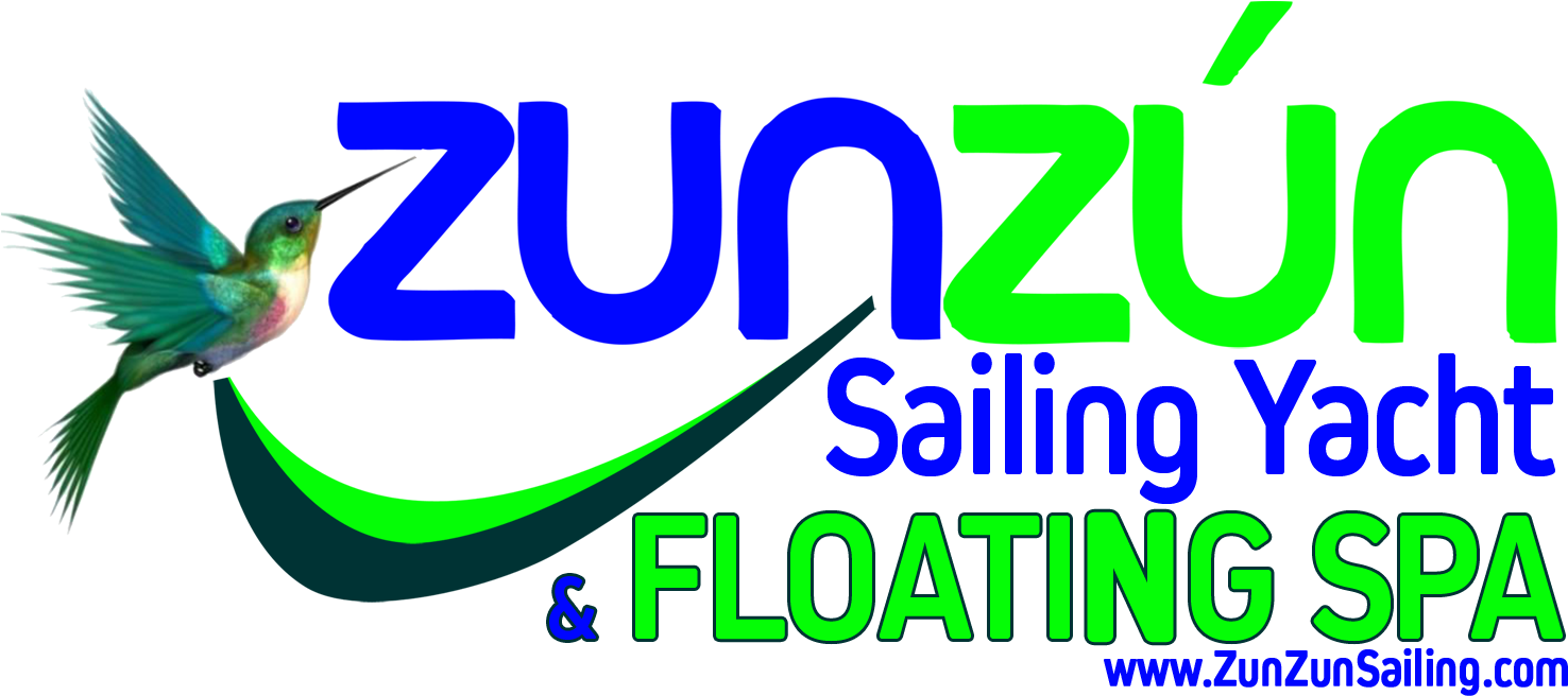 Zunzun Sailing Yacht & Floating Spa Virgin Islands - Green Hummingbird Cabochon Glass Tibet Silver Chain (1500x708), Png Download