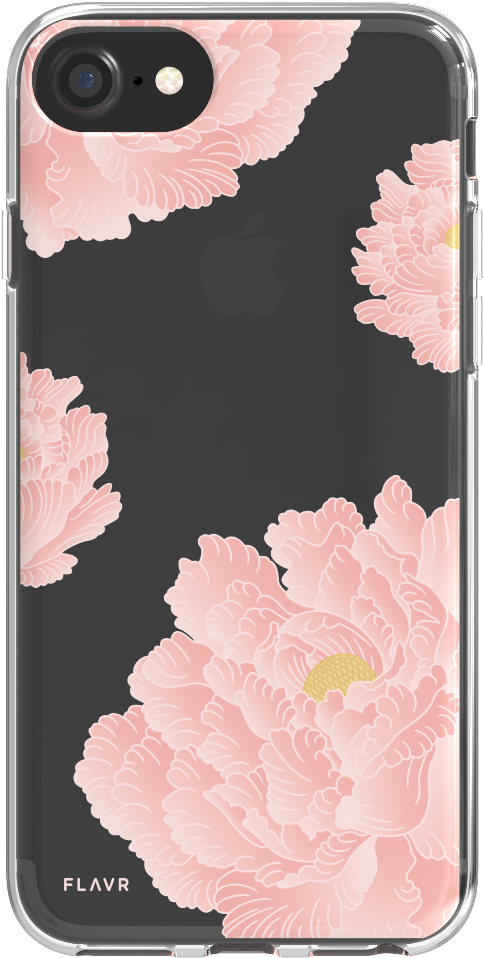 Iphone 8/7/6s Plus Flavr Pink Peonies Iplate Case (1200x1200), Png Download