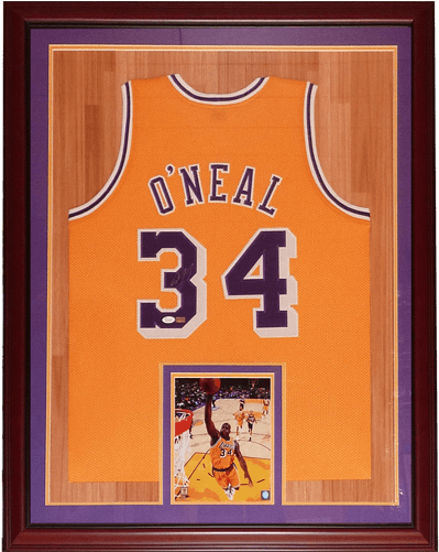 Shaquille O'neal Autographed Los Angeles Lakers - Shaquille O'neal Autographed Lakers Throwback Stat (500x500), Png Download