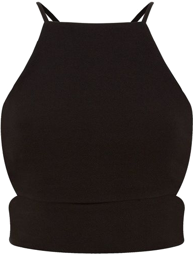 Crop Top Découpes Cotés - New Look (395x507), Png Download