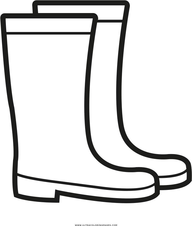 Rain Boots Coloring Page - Rain Boots Icon (1000x1000), Png Download