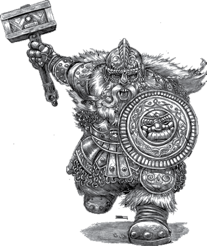 Dwarf Warrior Http - Dwarf Warrior Warhammer Art (420x499), Png Download