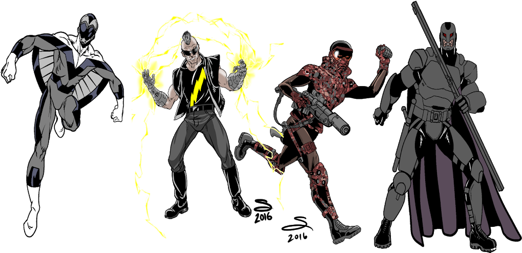 Drawing Marvel Ronin - Drawing (1044x522), Png Download