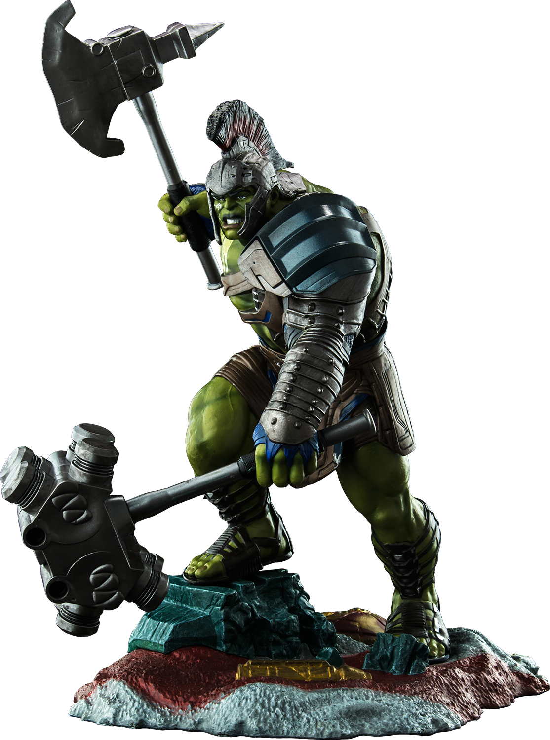 Hulk 12” Pvc Diorama Statue - Hulk Ragnarok Png (1114x1500), Png Download