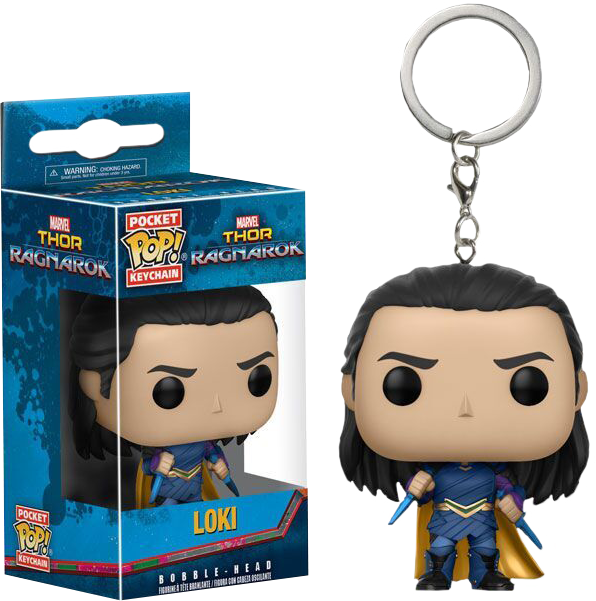 Loki Pocket Pop Vinyl Keychain - Pocket Pop Funko Thor Ragnarok (596x601), Png Download