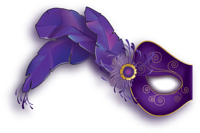 Mardi Gras Half Mask - Mardi Gras Mask Png (696x469), Png Download