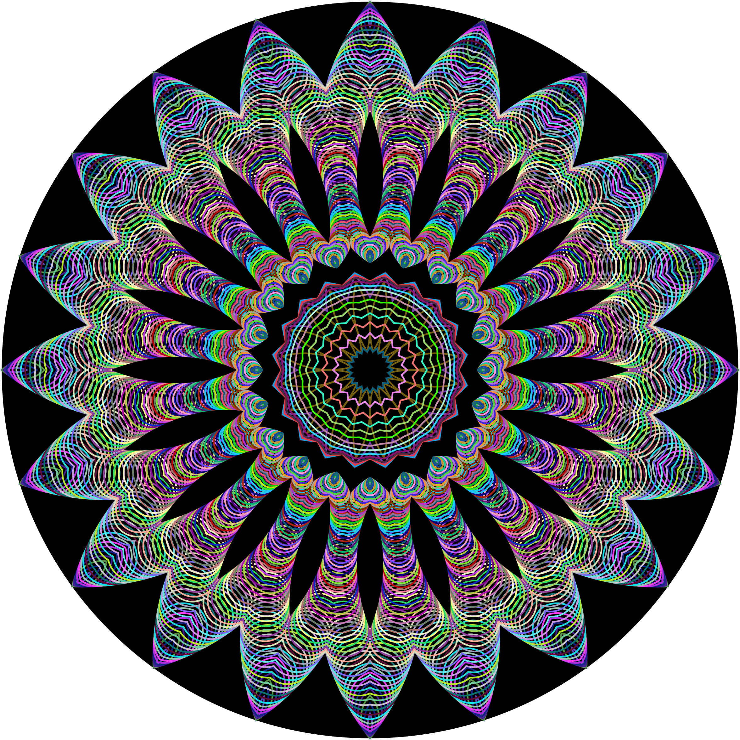 Owl Drawing Cartoon At Getdrawings - Seven Heavenly Virtues Rainbow (2352x2352), Png Download