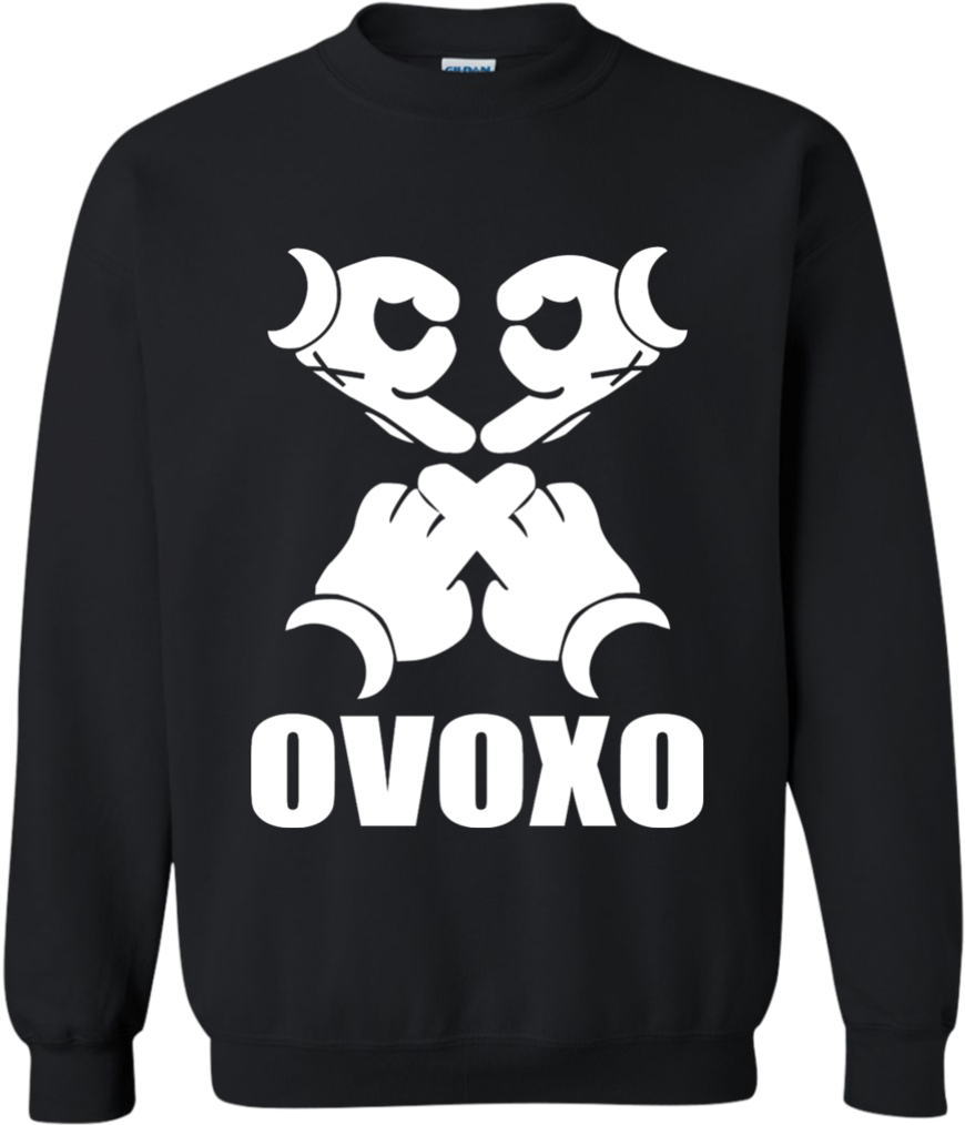 Ovo Ovoxo Gildan Crewneck Pullover Sweatshirt Oz Haha - T Shirt Mickey Mouse Hands (1024x1024), Png Download