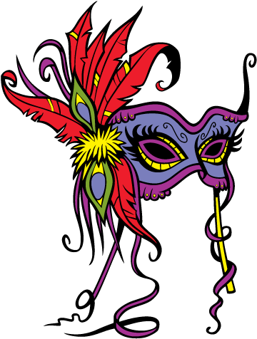 Mardi Gras Beads Png - Mardi Gras (383x499), Png Download