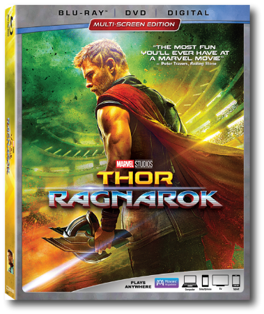 In Marvel Studios' “thor - Thor Ragnarok Blu Ray (379x452), Png Download