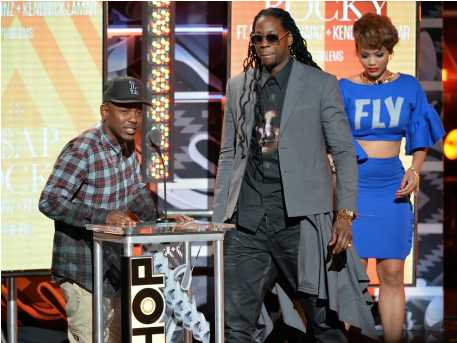 A$ap Rocky Won The Award For The Perfect Combo Category - Kendrick Lamar (608x342), Png Download