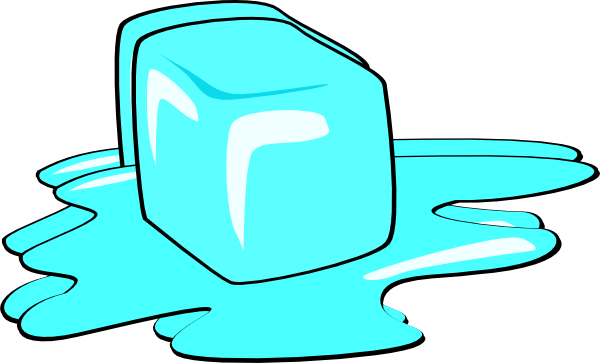 Ice Cube Library - Ice Cube Melting Clipart (600x363), Png Download