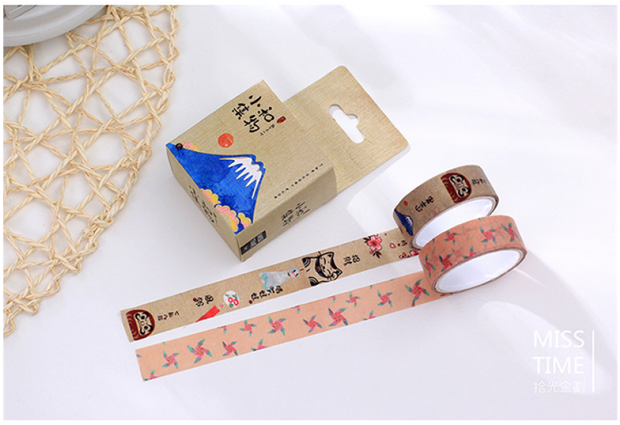 Retro Japenese Adhesive Tapes Tally Book Album Decorative (900x900), Png Download