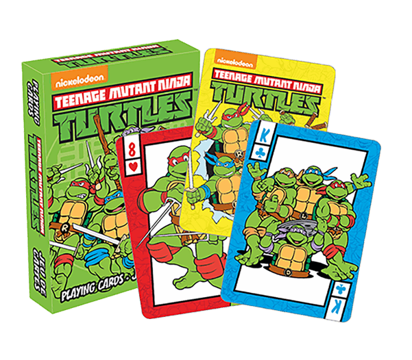Teenage Mutant Ninja Turtles Retro Playing Cards (600x600), Png Download