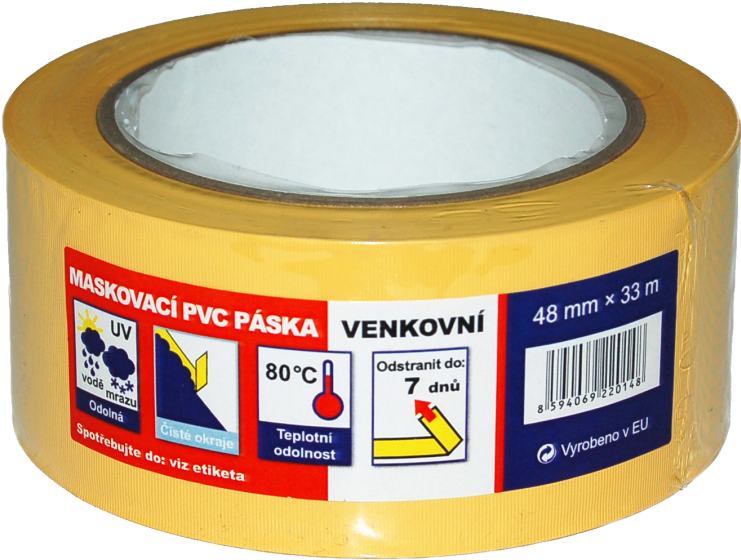 Pvc Masking Tapes Uv Resistant - Uv Zakrývací Páska (800x605), Png Download