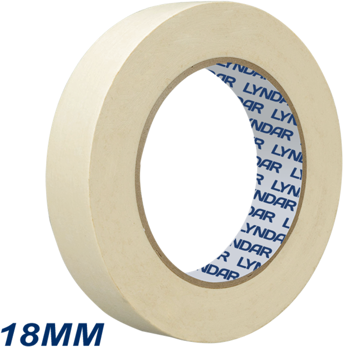 Lyndar Premium Automotive Masking Tape 18mm Single - Masking Tape (720x720), Png Download