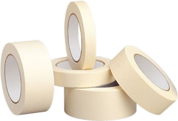Masking Tapes - Ruban Adhésif De Masquage - 50m X 25mm - Roger Mondelin (592x591), Png Download