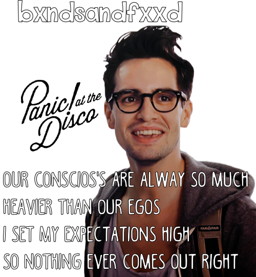 Bands, Brendon Urie, And P Atd Image - Panic! At The Disco Sticker, Black (500x541), Png Download