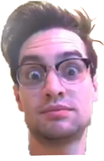 Report Abuse - Brendon Urie Transparent Face (363x561), Png Download