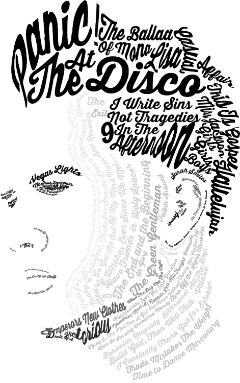 Omg This Is Too Cool - Panic At The Disco Drawing (471x750), Png Download