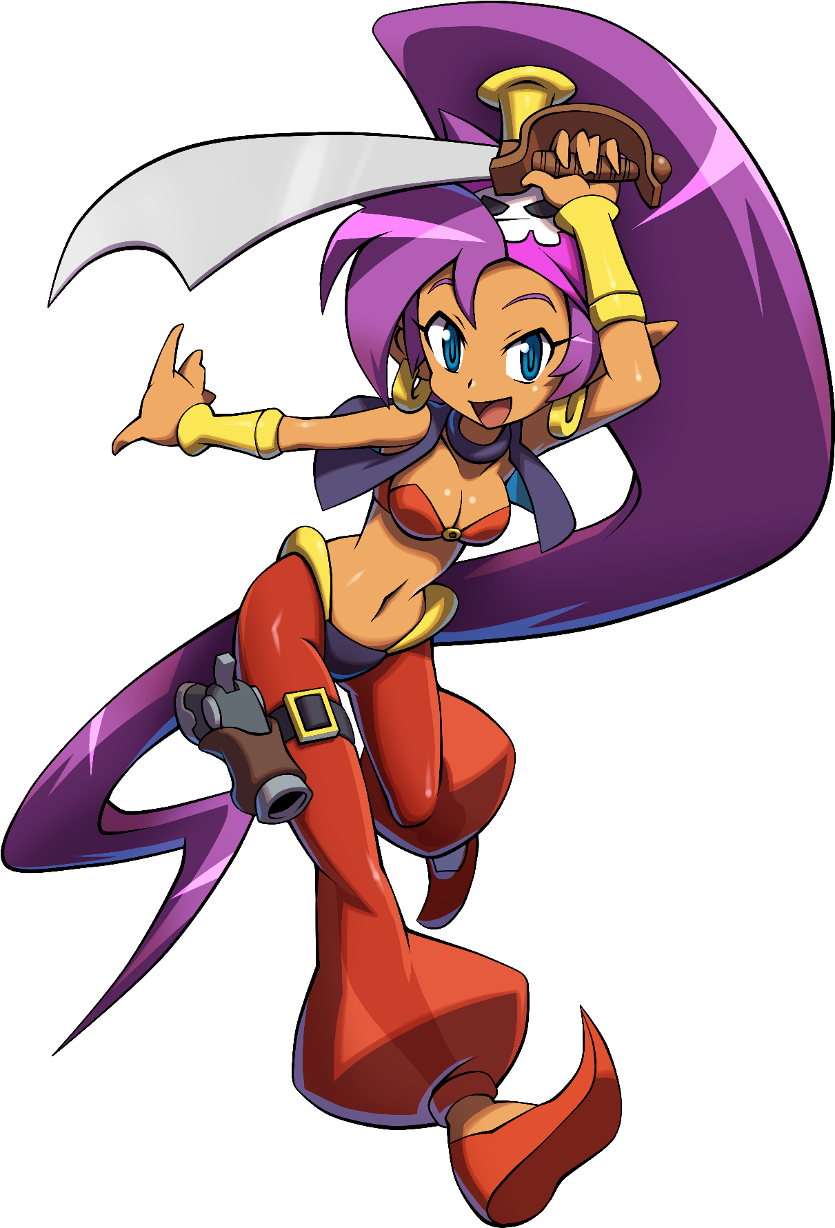 File Size - Shantae Pirate's Curse Artwork (1400x1800), Png Download