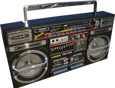 Download - Ghetto Blaster Png (400x307), Png Download