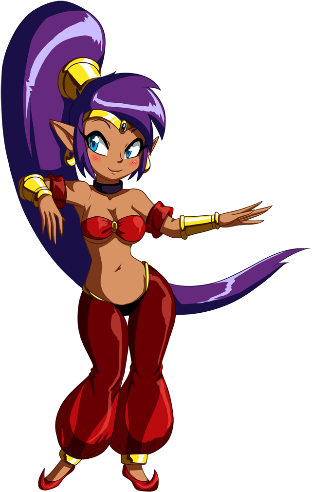 Shantae Half Genie Half Human All Cute By Crovirus-d6lcgdo - Shantae Animated (713x1100), Png Download