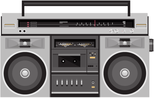 Boombox,512x512 Icon - Radio Images Clip Art (511x326), Png Download
