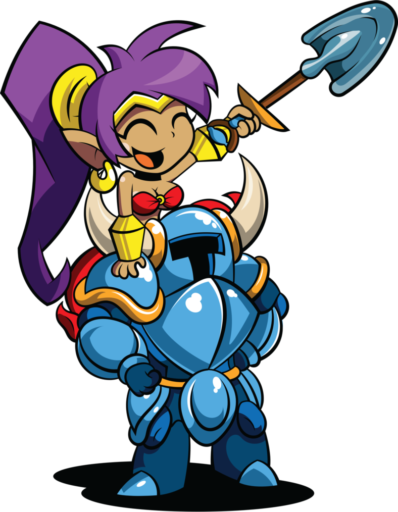 Shantae And Shovel Knight By T-3000 On Deviantart - Shovel Knight And Shantae (788x1014), Png Download