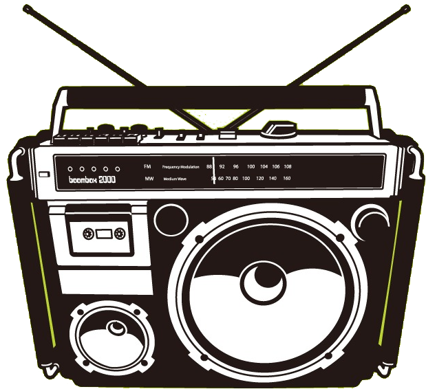 S Compact Cassette Art Transprent Png - Boombox Vector (992x992), Png Download