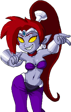 Nega - Shantae Vs Nega Shantae (385x360), Png Download