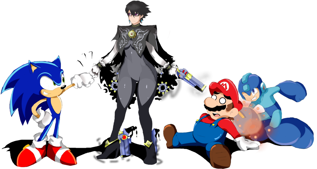 Super Smash Bros - Bayonetta Smash Fan Art (1024x563), Png Download