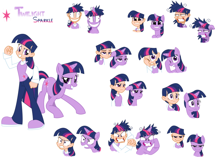 Twilight Sparkle - Twilight Sparkle Human And Pony (900x660), Png Download