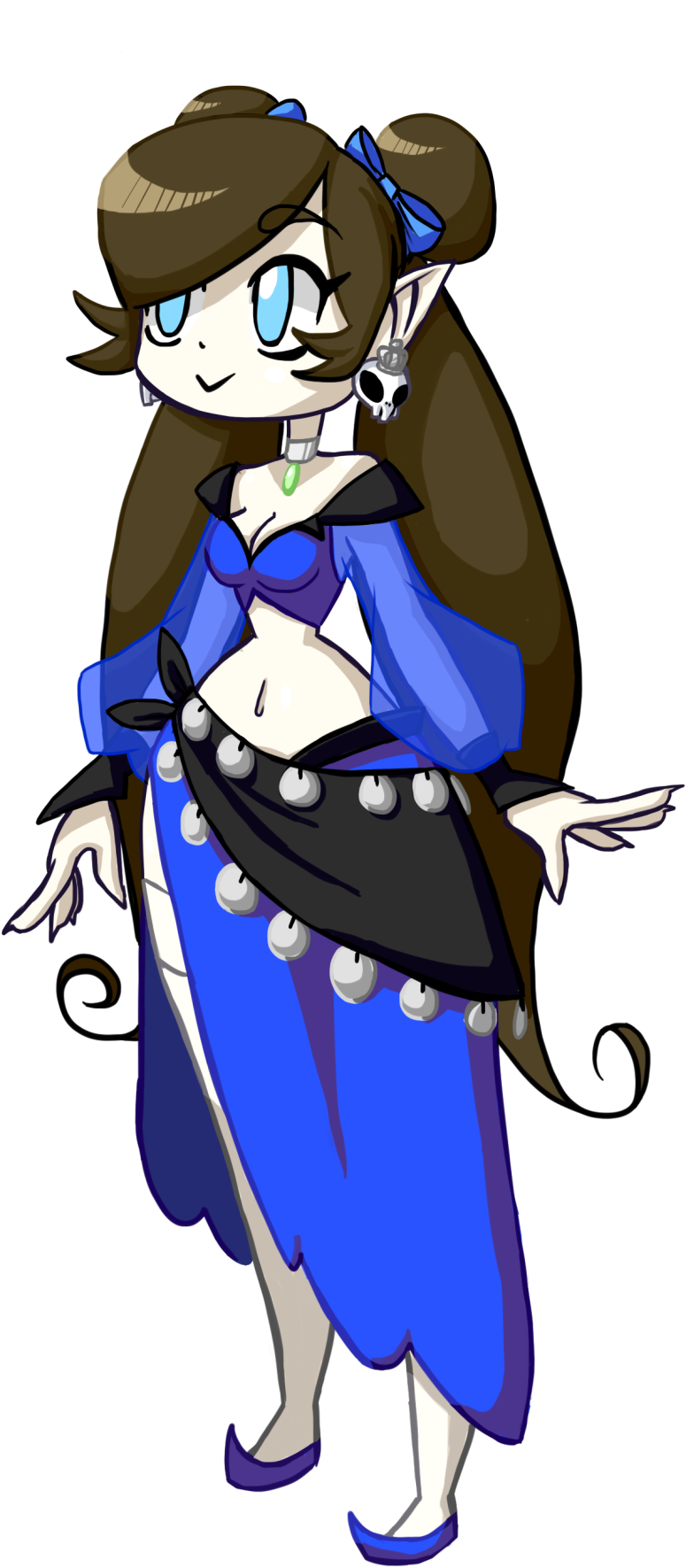 I Drew Myself In The Shantae ½ Genie Hero Style While - Deviantart (881x1920), Png Download