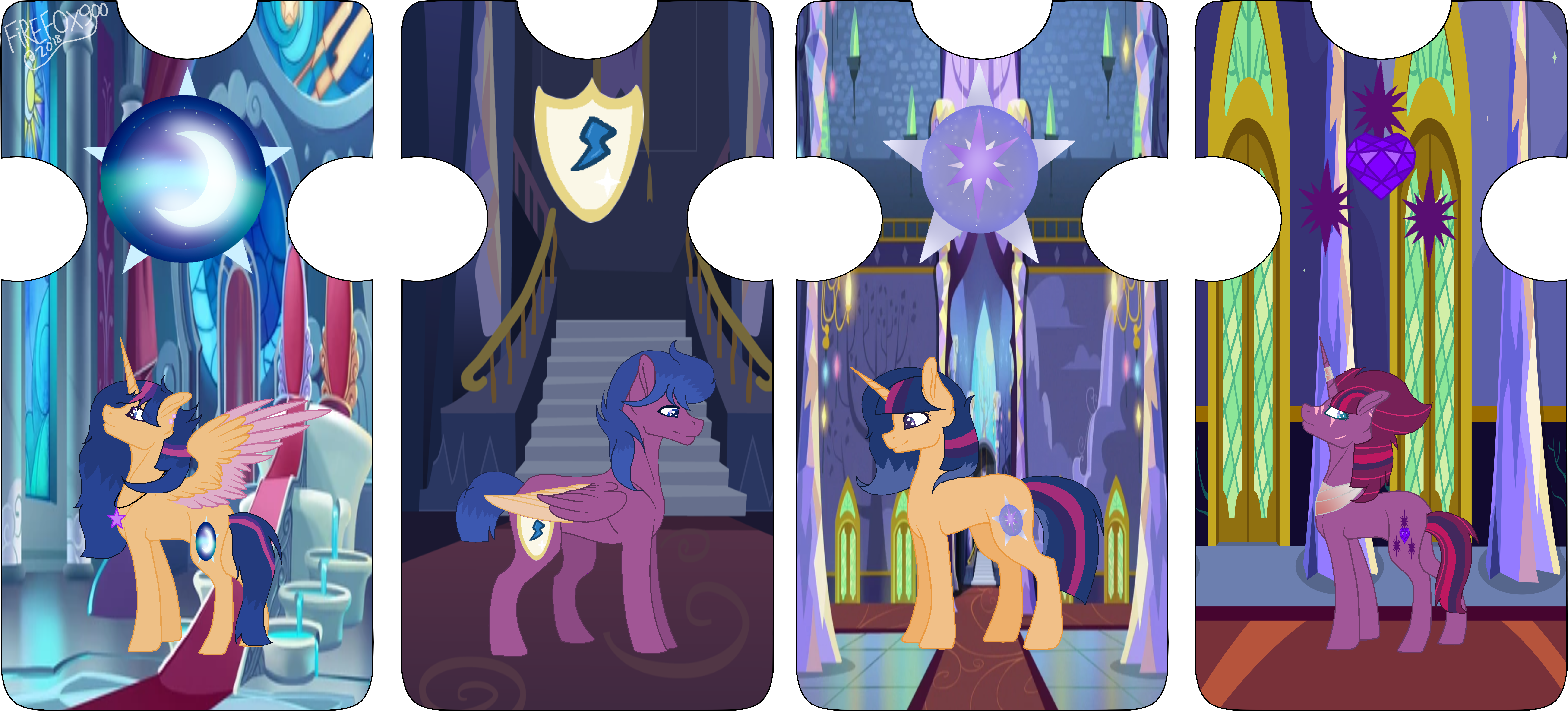 Children Of Twilight Sparkle Twilight Sparkle X Flash - Mlp Twilight X Tempest (6960x3264), Png Download