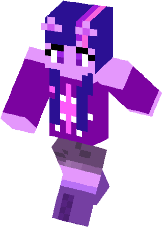 Twilight Sparkle Skin - Minecraft Skins Pony Twilight (317x453), Png Download