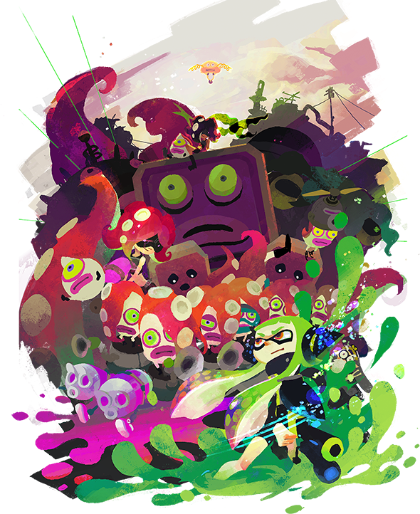 Given Splatoon's Success And Current Popularity, I'm - スプラ トゥーン ヒーロー モード (590x722), Png Download