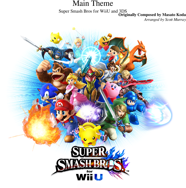 Main Theme Sheet Music Composed By Originally Composed - Super Smash Bros Deluxe Nintendo Switch (850x1100), Png Download