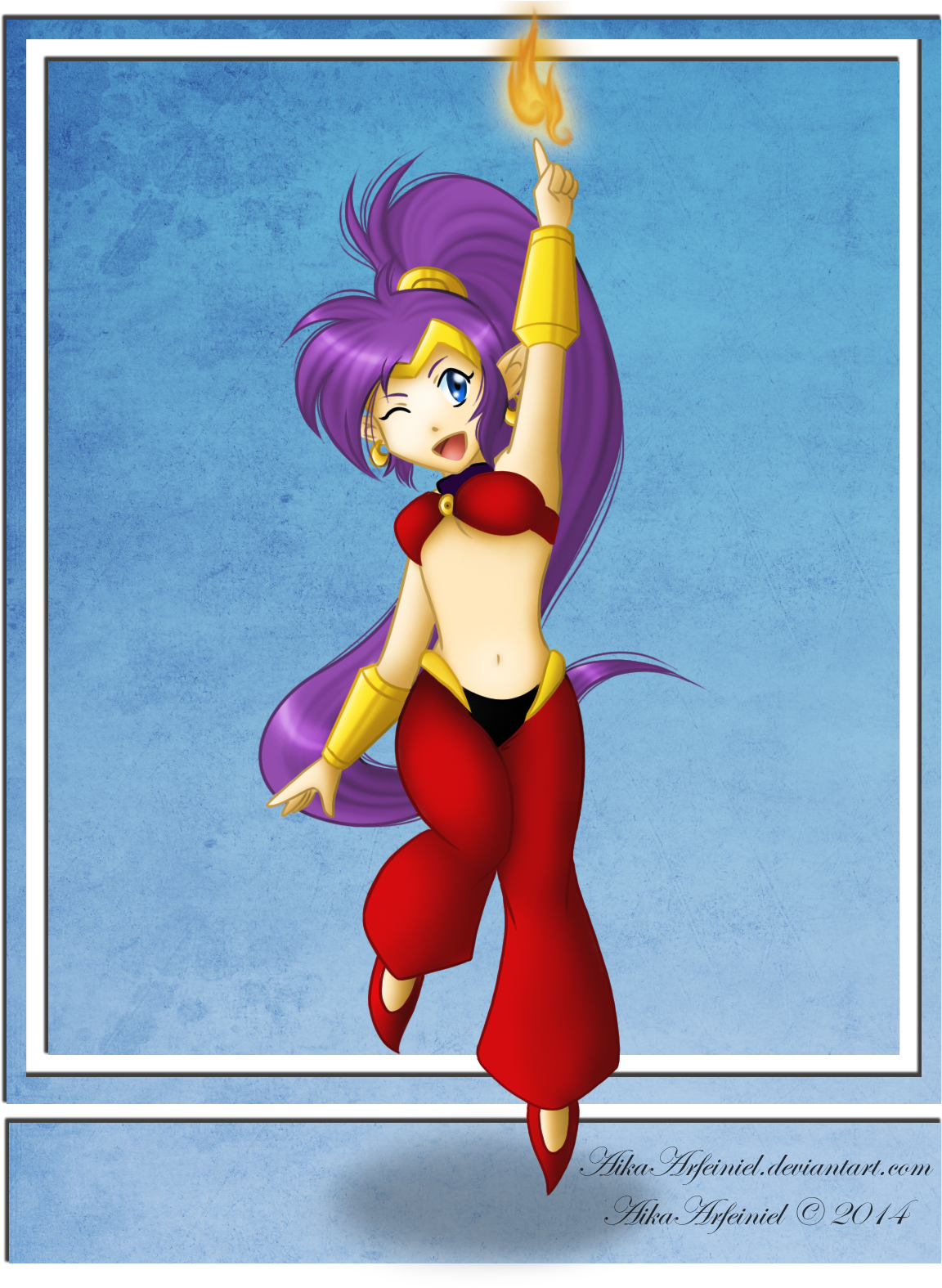 Enjoy This Adorable Shantae Art By Aikaarfeiniel Http - Art (1200x1600), Png Download