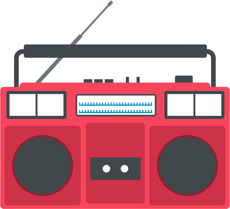Did You Hear The Latest We Did - Boombox Vector (1000x748), Png Download