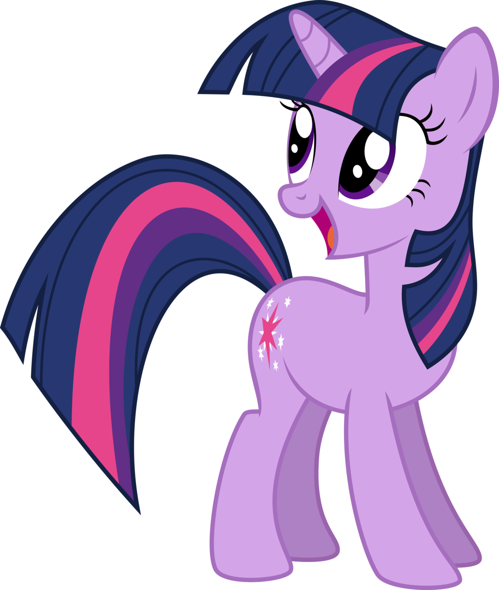 Excited Twilight By Sakatagintoki117 D6t7jvj - Mlp Twilight Sparkle Unicorn Vector (1024x1212), Png Download