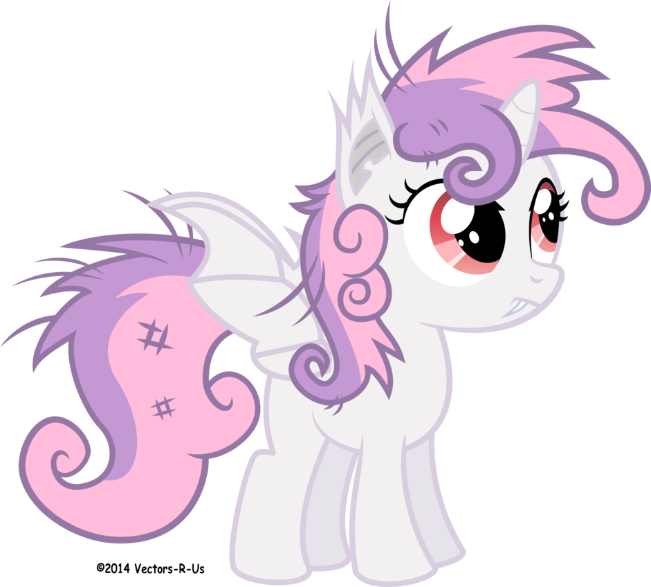 ©2014 Vectors R Us Rarity Rainbow Dash Pinkie Pie Sweetie - Mlp Bat Sweetie Belle (941x848), Png Download