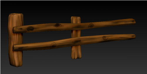 Fence Wood Cartoon (500x500), Png Download