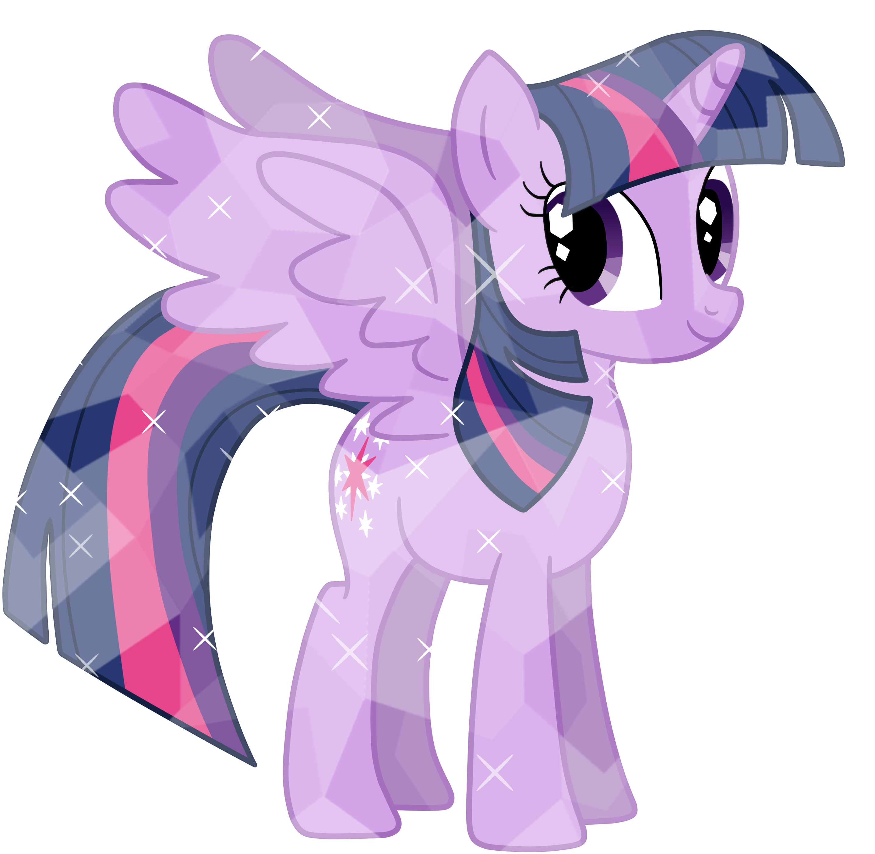 Full Size Of Coloring - My Little Pony Twilight Sparkle Crystal (3000x3000), Png Download